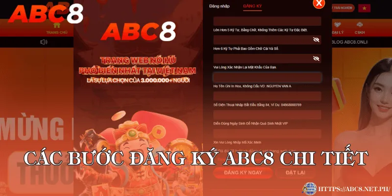 Các bước đăng ký ABC8 chi tiết