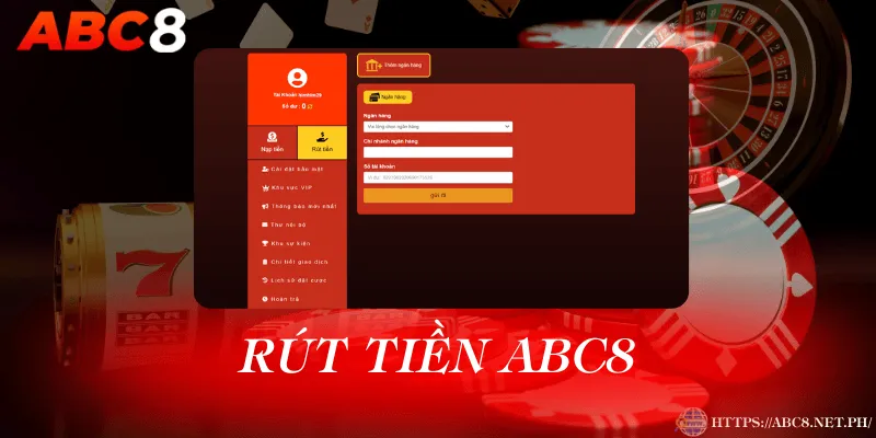 Giao diện rút tiền an toàn