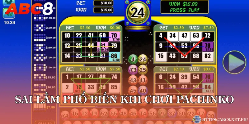 Sai lầm phổ biến khi chơi Pachinko